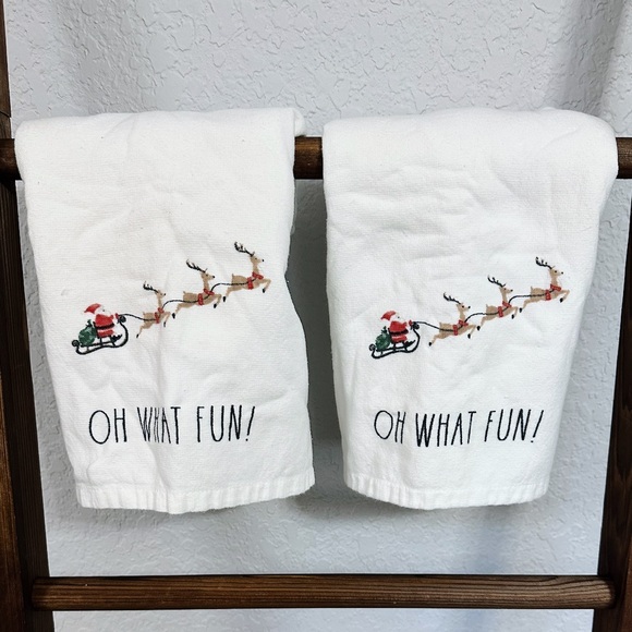 Rae Dunn Christmas Hand Towels - Picture 2 of 3